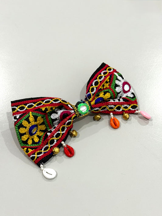 Multicolour Bow-tie Bow - Flower Motif