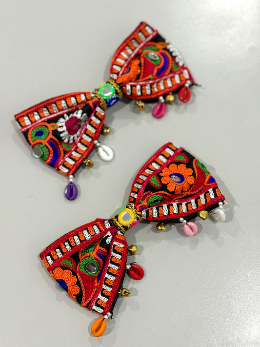 Multicolour Bow-tie Bow - Bird Motif